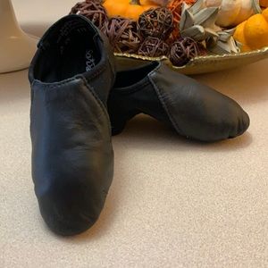 Youth Dance Jazz Shoes Size 11.5 M Black Leather New